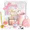 YiksunMY Cadeau Femme, Cadeau Anniversaire Femme, Coffret Fete Des Meres, Noel, Saint ValentinIdee, Tasse à café en marbre rose de 340 ml