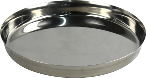 Sterling Ventures Stainless Steel Dinner Plates Thali Steel Plate Unbreakable Lunch & Dinner Dishes Non-Toxin Dinnerware Tableware Round Plates Dishwasher Safe BPA Free Healthy (Thali 30CM)