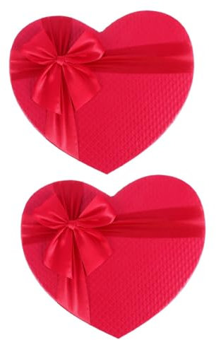 Warmhm 2 Stk Verpackung Herz Geschenk Geschenkboxen Für Geschenke Geschenkboxen Mit Deckel Für Geschenke Geschenkboxen Zur Verlobung Süßigkeiten Papier Brautjungfer Karton Lagerung