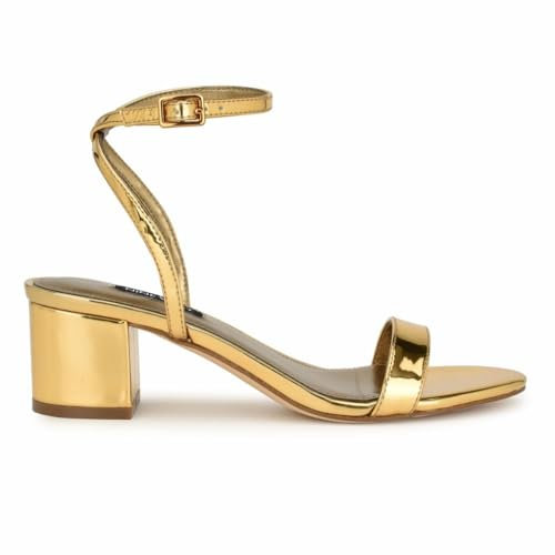 Nine West Damen Allora Sandale mit Absatz, Bronze 750, 40 EU