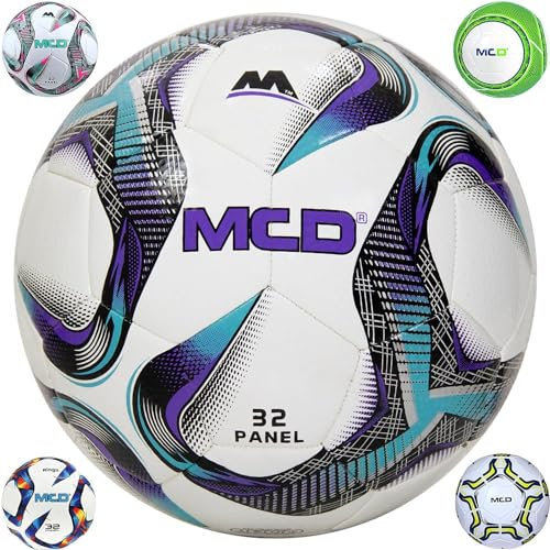 MCD SPORTS Size 5 Football, Size 4 Football, Size 3 Football Ball Lightweight Football for Boys, Girls, Kids, & Adults Soccer Ball Professional Club Team (Ringo-X-Blue, 4)