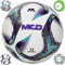 MCD SPORTS Size 5 Football, Size 4 Football, Size 3 Football Ball Lightweight Football for Boys, Girls, Kids, & Adults Soccer Ball Professional Club Team (Ringo-X-Blue, 4)