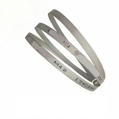 Hojas de sierra de cinta bimetálica de 1640mm, 2 uds., 1640x13x0,65mm, hoja de sierra de cinta for cortar metales M42 for carpintería (Color : 10-14T, Size : Metal Cutting)