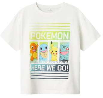 Name IT Jungen Nkmmabr Pokemon Nreg Ss Top Box Noos Sky, Cloud Dancer, 116 EU