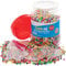 Baker Ross Fuse Beads Bumper Pack - 10,000 Multicolour Plastic Beads, 5mm Round & Square, Circle, Star, Square & Heart Templates, Age 5+