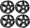 4x Dezent Felgen Alufelgen Van dark 6.5Jx16 ET68 5x130 kompatibel mit Citroen Jumper