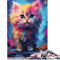 Puzzle-Geschenk Baby-Katze, 1000-teiliges Puzzle aus Karton für Erwachsene und Kinder ab 12 Jahren, Lernspiel, 38 x 26 cm