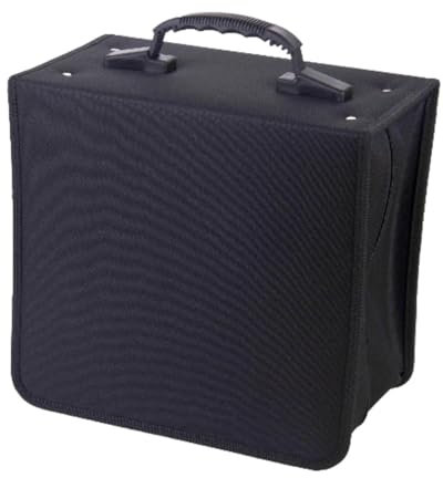 AsrMyjcx Custodia per CD e Dvd, capacità 500, con Maniglia, Pratica Scatola Protettiva per CD, Organizer per Ufficio e Auto