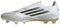 adidas Botas de fútbol unisex F50 League sin cordones, Blanco, negro, dorado, metálico, 46 EU