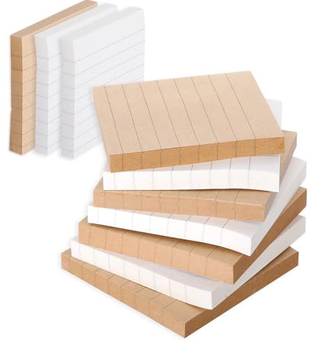 800 Stück 3 Inch Haftnotizen Notizzettel Sticky Notes Notizblock Klein Büromaterial Klebezettel Notepad Haftnotizen Büro Zubehör Selbstklebende Notes Schreibwaren Büro Schule Verwendet für Memo