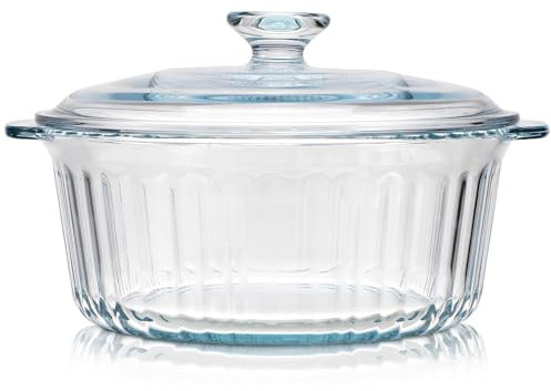 Cabilock 2. Marmite En Verre De 4 L/82 Oz Avec Couvercle : Cocotte En Verre Plat De Cuisson Casserole Et Poêle En Verre Avec Couvercle Batterie De Cuisine En Verre Sans Danger Pour Les
