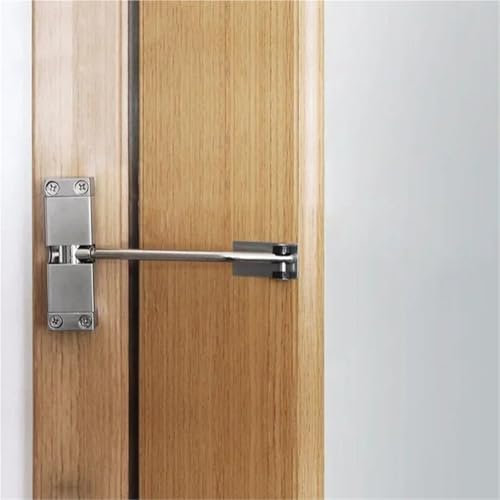 Serrure de porte 20-40kg, Installation automatique à 180 degrés, ferme-porte à ressort en acier inoxydable, Surface réglable, 1 pièce(GOLD)