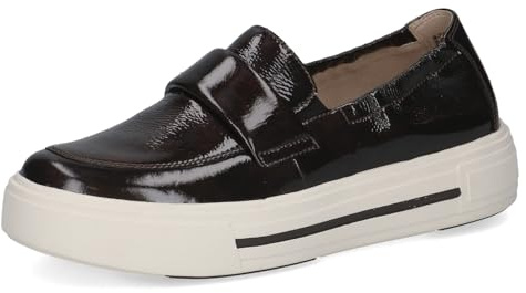 Caprice Damen Slip On Sneaker aus Leder Plateau