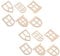 Toyvian 25pcs Miniature Wooden Window Accessories for Diy Fairy Garden Decor Unfinished Craft Supplies for Dollhouses and Outdoor Spaces Unique Aesthetic Prop Set