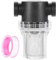 sourcing map Pressure Washer Filter 1/2 NPT Female Thread, Inline Mesh Strainer Attachment, Stainless Steel Screen with Sealant Tape for Outdoor Gardening Inlet Water (Size:20 Mesh)