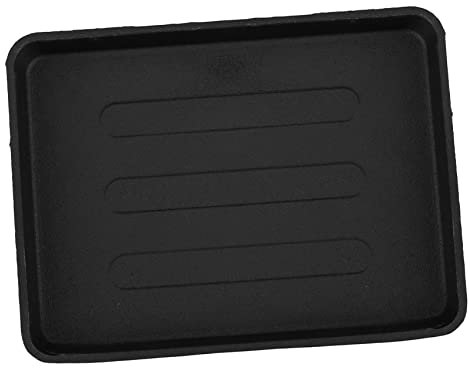 Alipis Verdickte Teppanyaki -Platte tragbare Pfanne Braten Holzkohle Tablett stets grill roasting rack kochplatte gußeiserne pfanne roasting pan Teppanyaki-Pfanne Bratpfanne Eisen Black