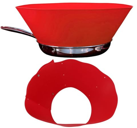 Culnflun Splatter Guard, Silicone Anti Oil Splashing Easy lavastoviglie Regolabile Friggere Cucina da parete