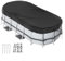 Besshepplo Cubierta ovalada para piscina sobre el suelo Piscina ovalada accionada solar con accesorios fijados todas las estaciones