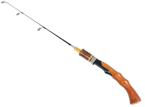 UPKOCH Portabler Winter Angelrute Metal Fishing Pole Leichtgewichtige Langlebige Eisangelrute Mit Ergonomischem Griff Für Komfortables Robustes Angeln Bei Frostbedingungen Kompakte Ice Fi