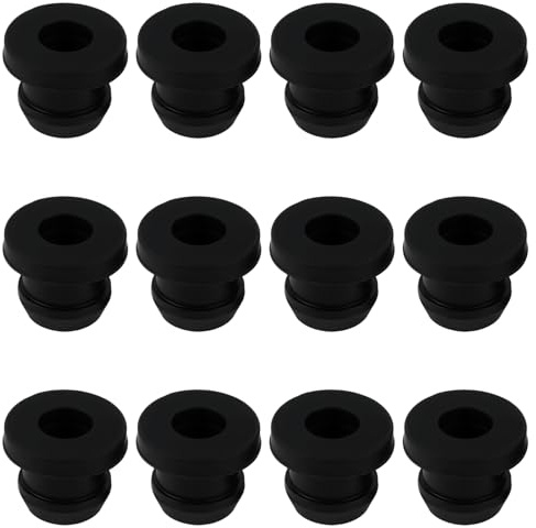 Jecdfs 12 Stück Gummidurchführungen für Topfstützen mit 5mm Stäben, Gummitüllen für Wohnmobil-Kochfelder, langlebige Rostgummifüße, Zubehör für sichere Topfhalterungen