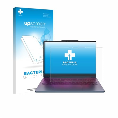 upscreen Antibakterielle Schutzfolie für Lenovo Yoga 9i 2-in-1 Gen 11 Aura Edition 14 Klare Displayschutz-Folie