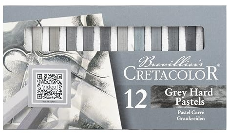 CRETACOLOR 485 12 - Graukreiden 7 x 7, 12 Colours