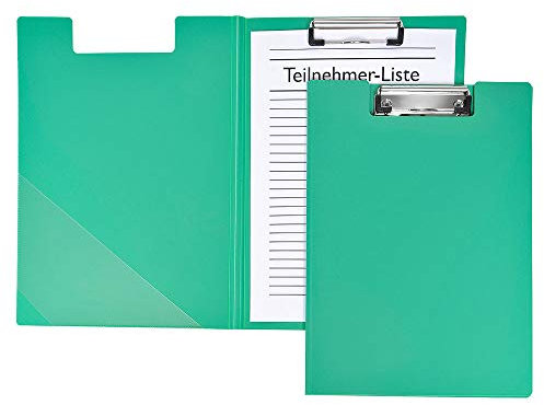 Klemmbrett-Mappe, Standard, grün,10 Stück