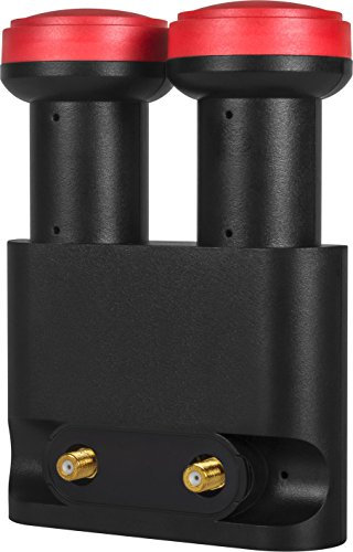 Megasat Diavolo Monoblock Twin-LNB (0,1dB) Schwarz, Rot