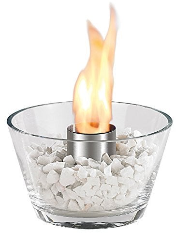 Carlo Milano Feuer Glas Schale: Glas-Feuerschale Marrakesch für Bio-Ethanol (Tischkamine, Glasfeuerschale, Deko Kamin)