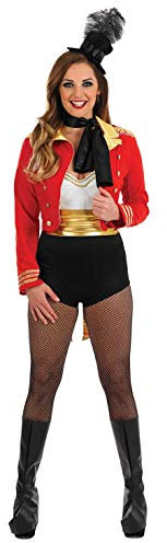 Fun Shack Costume Cirque Femme, Veste Monsieur Loyal, Déguisement Adulte Halloween Cirque, XXL