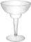 Party Essentials 10 Count Hard Plastic Two-Piece Margarita Glasses, 12-Ounce, Clear