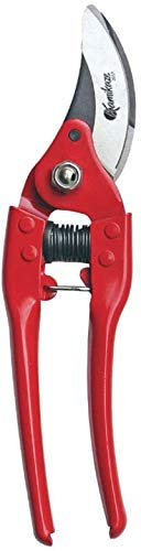 KAMIKAZE Tijera de Poda KM-28 – Semi Profesional 25 mm Ø – Hoja Curva Acero SK-5 – Mangos de Aluminio con PVC Antideslizante – Ligera, Ergonómica y Duradera – Ideal para Jardinería, Viñedos y Frutales