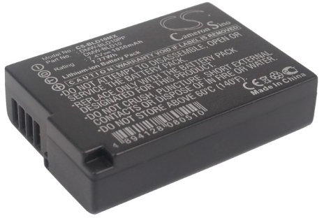 Battery for Panasonic Lumix DMC-GF2GK Li-ion 7.4V 1050mAh - DMW-BLD10, DMW-BLD10PP, DMW-BLD10E, DMW-BLD10GK