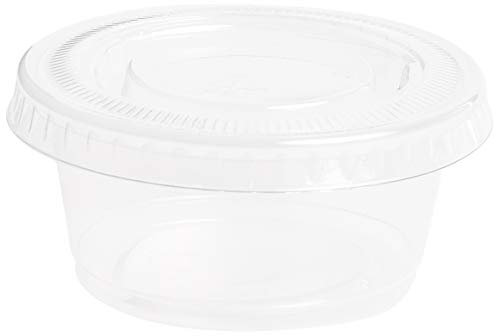 Polar Ice 125 Count Plastic Jello Shot Cups with Lids, 2-Ounce