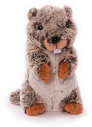 Inware 7588 - Kuscheltier Marmi, 16 cm, beige meliert, Schmusetuch