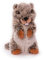 Inware 7588 - Kuscheltier Marmi, 16 cm, beige meliert, Schmusetuch