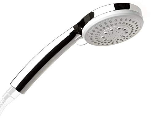 TATAY Alcachofa Ducha Calma, 10 cm de Diámetro, de ABS, 5 posiciones, Sistema de Ahorro de Agua y Antical, Cromado