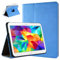 doupi Deluxe Custodia per Samsung Galaxy Tab 4 (10,1 Pollici), 360 Gradi Rotable Protezione con Smart Funzione Sleep/Wake Up Etui Stare in Piedi Protettiva, Blue