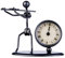 Gewa 980700 Sculpture avec horloge Motif Flûte
