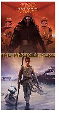 Unique Party 72202 Türposter Star Wars 7, 152 x 81 cm