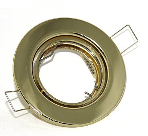 Kamilux Einbaustrahler/Einbauleuchte Deckenspot Tom in Gold, 230V & GU10 Fassung, ohne Leuchtmittel, Downlights