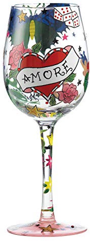 Lolita Tattoo Amore Wine Glass