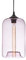 Luminaire Soho - Lámpara colgante de cristal brillante, 40 W, color rosa, 28 x 18 cm