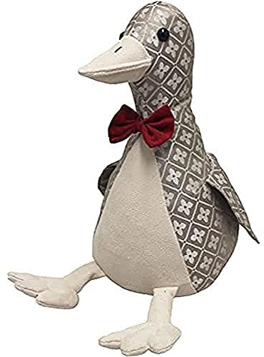 Riva Paoletti Jacquard Duck Doorstop - Heavyweight Sand Filling - 100% Polyester - 21 x 13 x 28cm (8 x 5 x 11 inches) - Designed in the UK