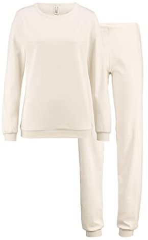 hessnatur Pyjama Damen Regular PureNATURE aus Reiner Bio-Baumwolle | nachhaltig und fair hergestellt (Fair Wear Foundation)