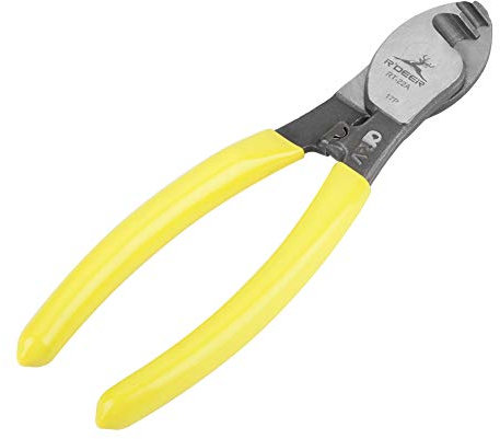 RT-22 6 Pulgadas Cromo Vanadio Material de Acero Cable Cable Cortador Alambre Cortador Pinzas Reparación de Electrónica Herramienta de Corte - Amarillo