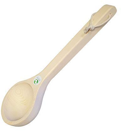 Sudorewell Infuso-Sauna Cazzuola Mestolo Sauna in Legno Pino circa 36 cm Lunghezza