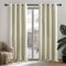 Deconovo Energy Saving Eyelet Room Darkening Curtains Thermal Insulated Window Treatments Curtains for Nursery Light Beige 42 x 63 Inch 2 Panels