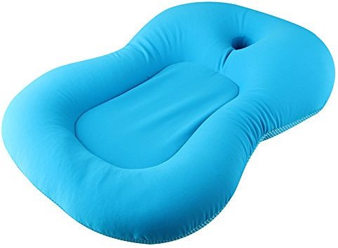 LAMF Baby Badewannenkissen Pad Infant Lounger Luftkissen Neugeborene Badewanne Anti-Rutsch-Kissen Sitz Weich Anti-Rutsch Badewannenauflage 0-6 Monate Säugling Bad Kissen
