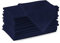 Encasa XO Baumwollstoffservietten | 12er-Set | Größe 43x43 cm | Scotch Blue Volltonfarbe | Waschmaschinenfest